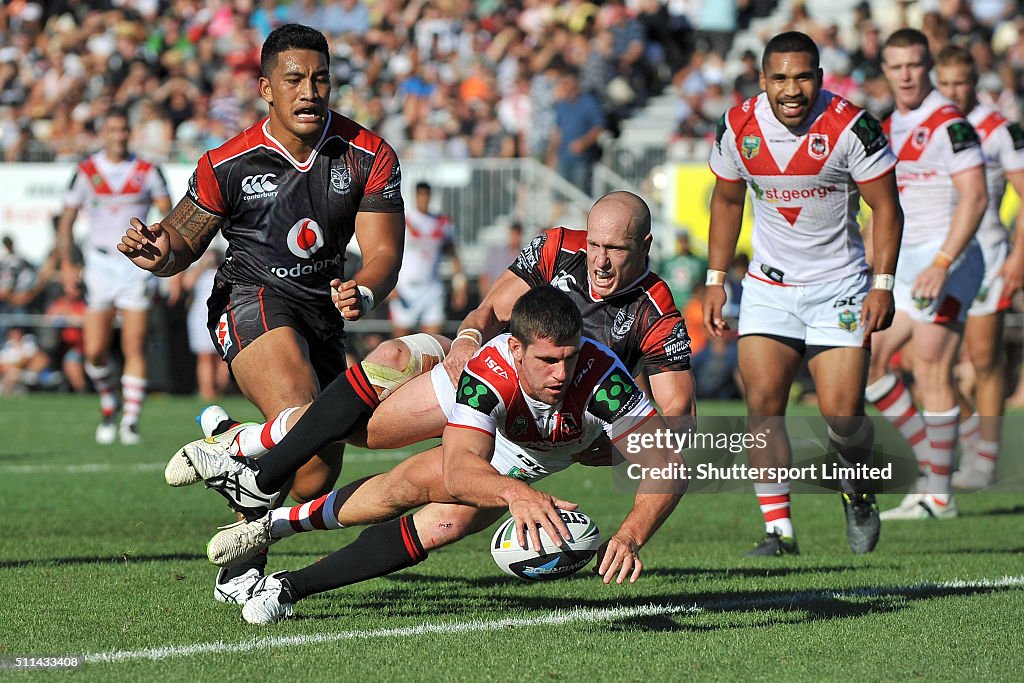 NRL Trial - Warriors v Dragons