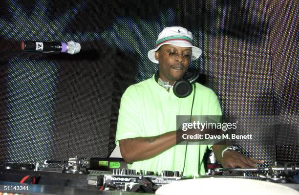Jazzy Jeff takes control of the night as he DJ's at the afterparty following the UK Premiere of "I, Robot" on August 4, 2004 at Fabric, in London.