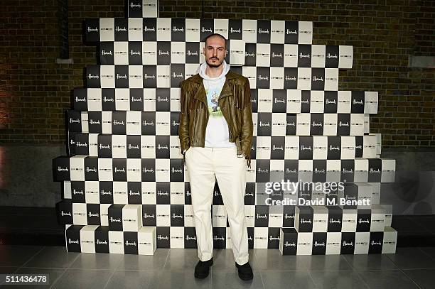 Alessandro Bava attends the Serpentine Future Contemporaries x Harrods Party 2016 at The Serpentine Sackler Gallery on February 20, 2016 in London,...