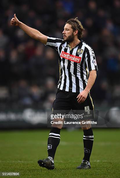 Alan Smith of Notts County in action during the Sky Bet League Two match between Notts County and Leyton Orient at Meadow Lane on February 20, 2016...