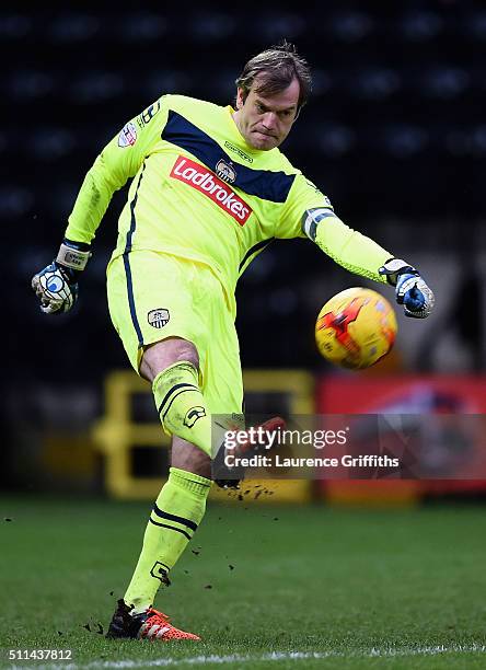 Roy Carroll of Notts County in action during the Sky Bet League Two match between Notts County and Leyton Orient at Meadow Lane on February 20, 2016...