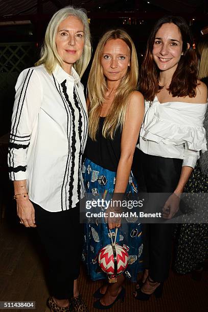 Ruth Chapman, Martha Ward and Serafina Sama attend a private dinner hosted by Matchesfashion.com and Isa Arfen to celebrate London Fashion Week at...