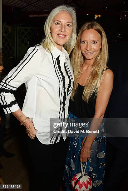 Ruth Chapman and Martha Ward attend a private dinner hosted by Matchesfashion.com and Isa Arfen to celebrate London Fashion Week at Mark's Club on...
