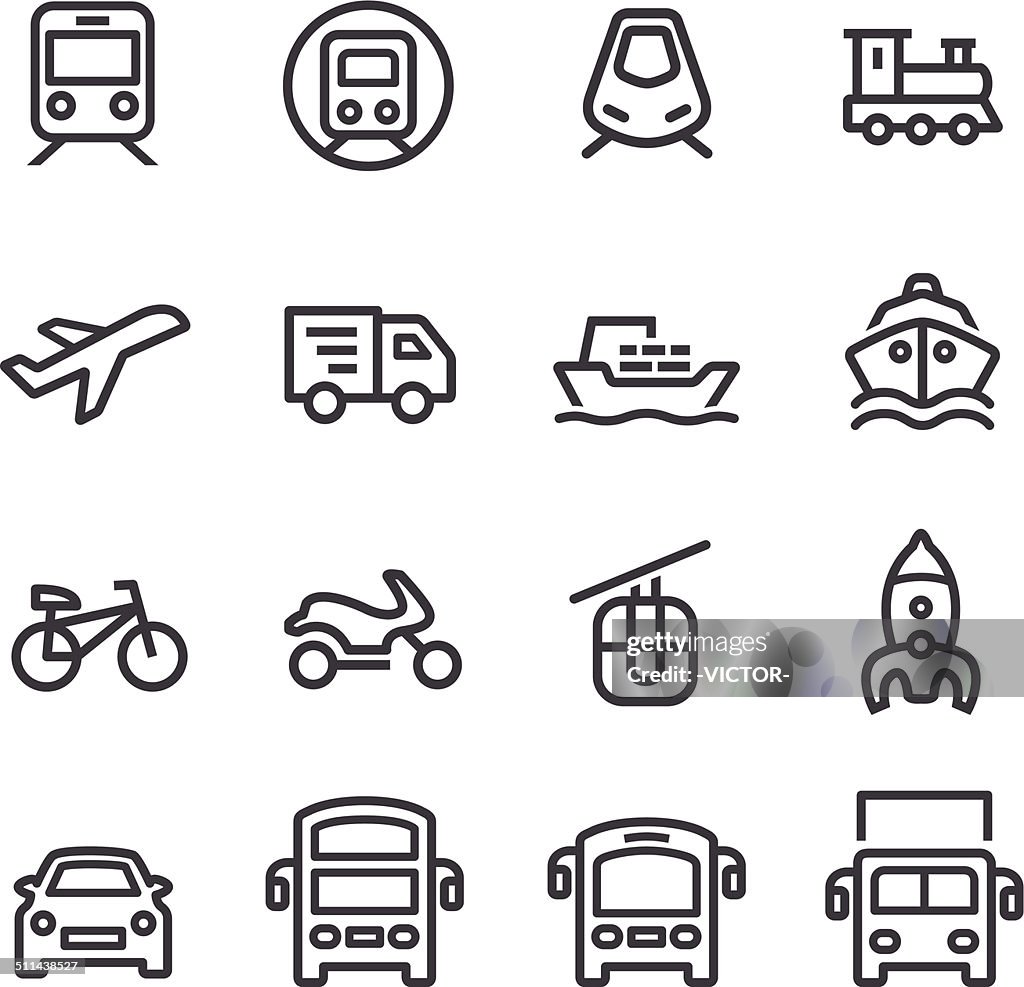 Transport Icons-Line Serie