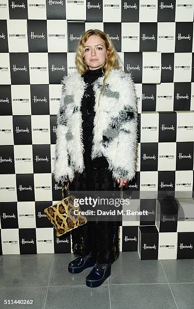 Hannah Weiland attends the Serpentine Future Contemporaries x Harrods Party 2016 at The Serpentine Sackler Gallery on February 20, 2016 in London,...