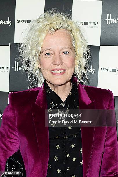 Ellen von Unwerth attends the Serpentine Future Contemporaries x Harrods Party 2016 at The Serpentine Sackler Gallery on February 20, 2016 in London,...