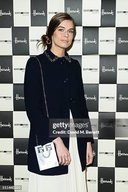 Sophie Hulme attends the Serpentine Future Contemporaries x Harrods Party 2016 at The Serpentine Sackler Gallery on February 20, 2016 in London,...