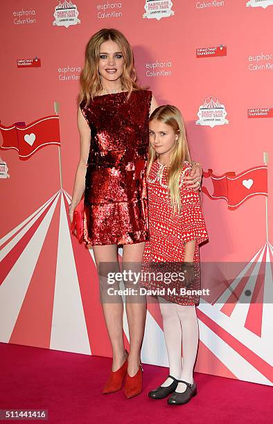 Natalia Vodianova and daughter Neva Portman at The Naked Heart Foundation's Fabulous Fund Fair in London at Old Billingsgate Market on February 20,...