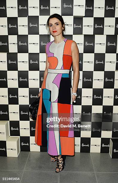 Lara Bohinc attends the Serpentine Future Contemporaries x Harrods Party 2016 at The Serpentine Sackler Gallery on February 20, 2016 in London,...