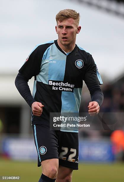 Jason McCarthy of Wycombe Wanderers in action during the Sky Bet League Two match between Northampton Town and Wycombe Wanderers at Sixfields Stadium...