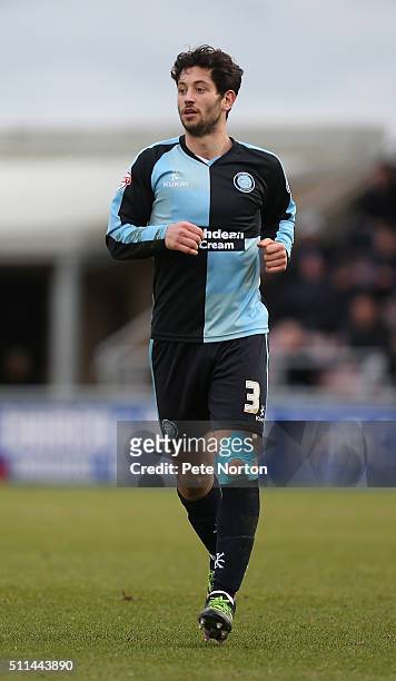 Joe Jacobson of Wycombe Wanderers in action during the Sky Bet League Two match between Northampton Town and Wycombe Wanderers at Sixfields Stadium...