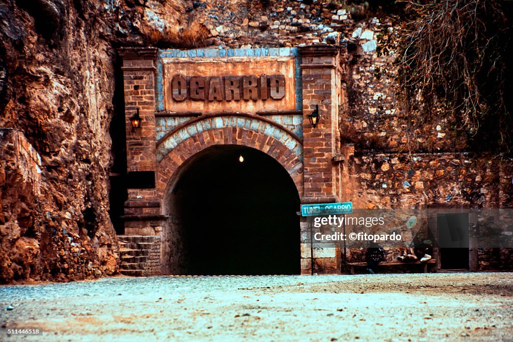 Tunnel Ogarrio in Real de catorce