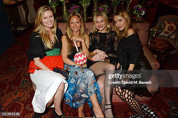 Candice Lake, Martha Ward, Pandora Sykes and Pernille Teisbaek attend a private dinner hosted by Matchesfashion.com and Isa Arfen to celebrate London...