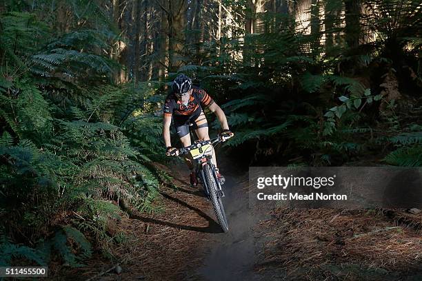 Richard Dunnett of Great Britain during the WEMBO 24 hour Mountain Bike World Championships on February 21, 2016 in Rotorua, New Zealand.