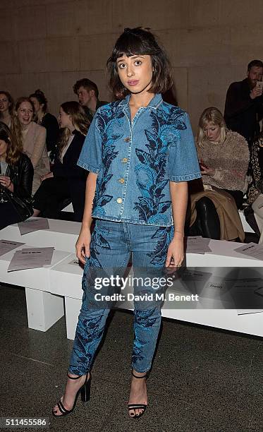 Foxes attends the House of Holland show during London Fashion Week Autumn/Winter 2016/17 at TopShop Show Space on February 20, 2016 in London,...