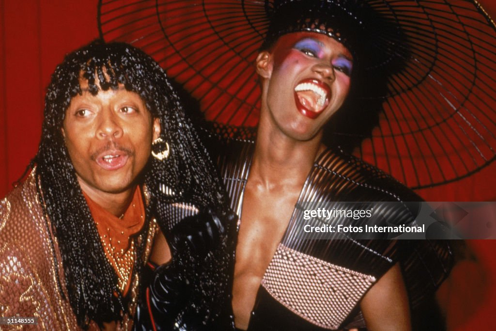 Rick James & Grace Jones At Grammy Awards