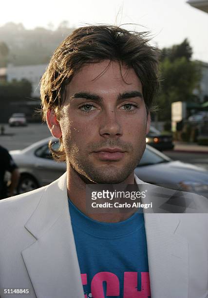 Actor Drew Fuller arrives to the Premiere of "We Don't Live Here Anymore" at the Director's Guild Theatre on August 5, 2004 in Los Angeles,...