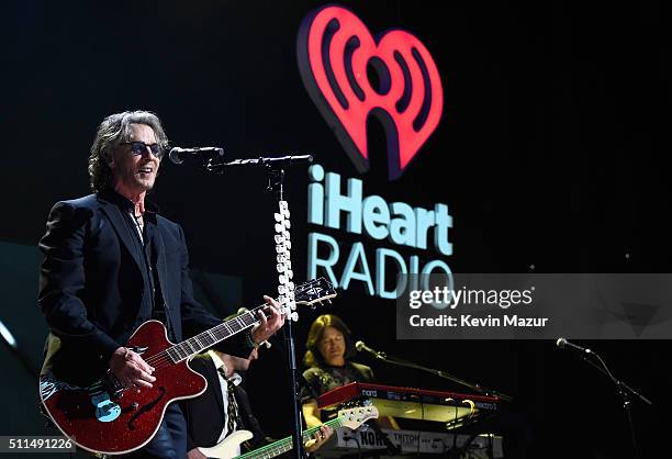 Musician Rick Springfield performs onstage during the first ever iHeart80s Party at The Forum on February 20, 2016 in Inglewood, California.