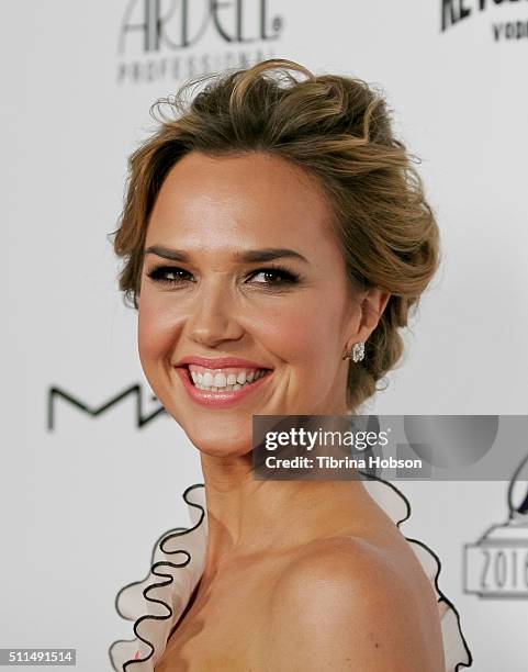 Arielle Kebbel attends the Make-Up Artists and Hair Stylists Guild Awards at Paramount Studios on February 20, 2016 in Hollywood, California.