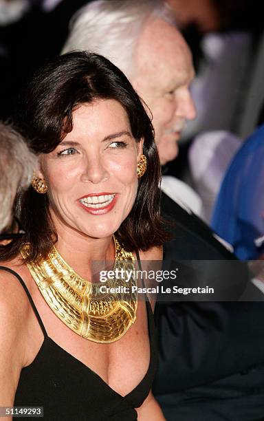 Princess Caroline of Hanover attends the Monte Carlo Red Cross Ball 2004 held at the Salle des Etoiles of the Monaco Sporting Club on August 6, 2004...