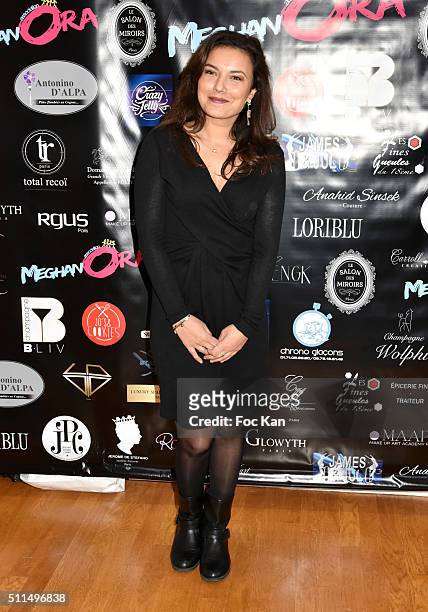 Meteo presenter Anais Baydemir attends The Meghanora Auction Fashion Show to Benefit Meghanora Children Care Association: Photocall at Salon des...