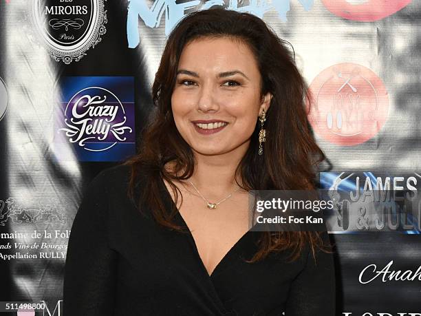 Meteo presenter Anais Baydemir attends The Meghanora Auction Fashion Show to Benefit Meghanora Children Care Association: Photocall at Salon des...