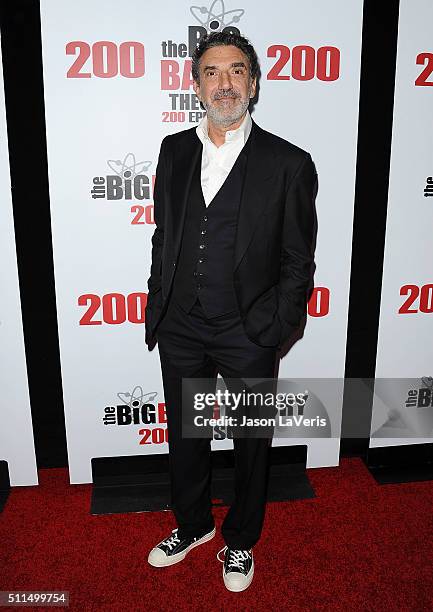 Producer Chuck Lorre attends "The Big Bang Theory" 200th episode celebration at Vibiana on February 20, 2016 in Los Angeles, California.