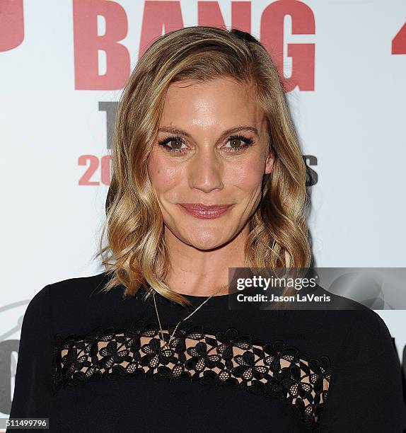 Actress Katee Sackhoff attends "The Big Bang Theory" 200th episode celebration at Vibiana on February 20, 2016 in Los Angeles, California.