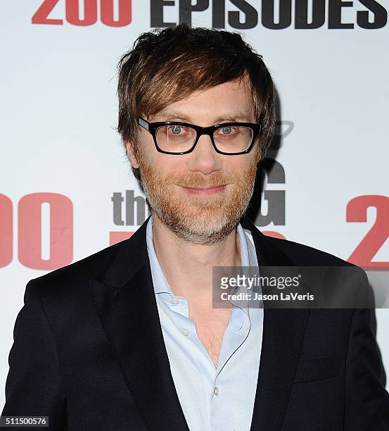 Actor Stephen Merchant attends "The Big Bang Theory" 200th episode celebration at Vibiana on February 20, 2016 in Los Angeles, California.