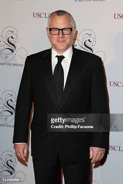 Author Tom Perrotta attends the USC Libraries 28th Annual Scripter Awards at Edward L. Doheny Jr. Memorial Library on February 20, 2016 in Los...