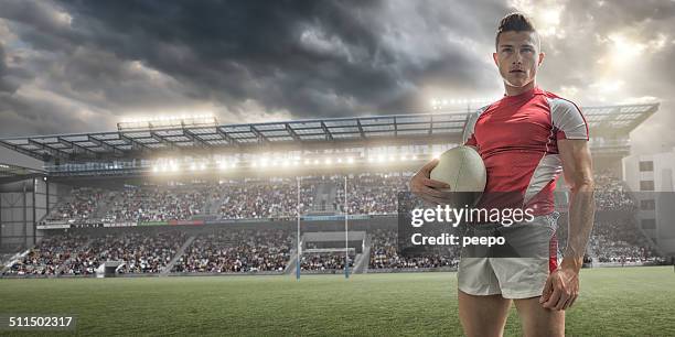 retrato de rugby - liga de rugby fotografías e imágenes de stock