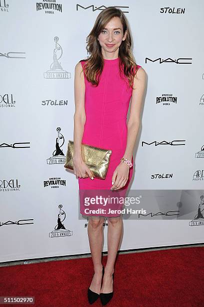 Actress Lauren Lapkus arrives at the Make-Up Artists and Hair Stylists Guild Awards at Paramount Studios on February 20, 2016 in Hollywood,...