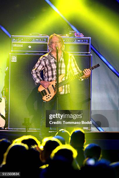 Recording artist Ken "Spider" Sinnaeve of music group Loverboy performs on stage during the iHeart80s Party 2016 at The Forum on February 20, 2016 in...