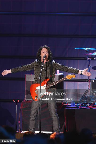 Recording artist Roland Orzabal of music group Tears for Fears performs on stage during the iHeart80s Party 2016 at The Forum on February 20, 2016 in...
