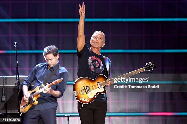 Recording artist Curt Smith of music group Tears for Fears performs on stage during the iHeart80s Party 2016 at The Forum on February 20, 2016 in...
