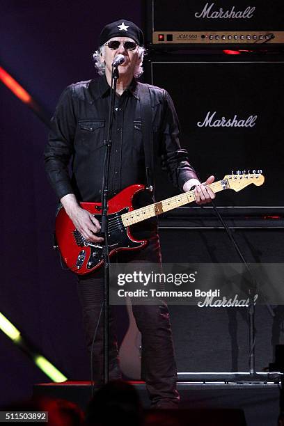 Recording artist Paul Dean of music group Loverboy performs on stage during the iHeart80s Party 2016 at The Forum on February 20, 2016 in Inglewood,...