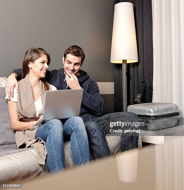 Couple Using One Computer Couple Using Desktop Photos and Premium High Res Pictures - Getty Images