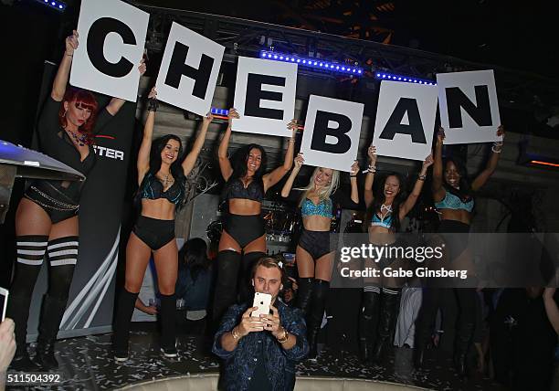 Reality star Jonathan Cheban takes a selfie as he attends the Chateau Nightclub & Rooftop at the Paris Las Vegas to celebrate his birthday on...