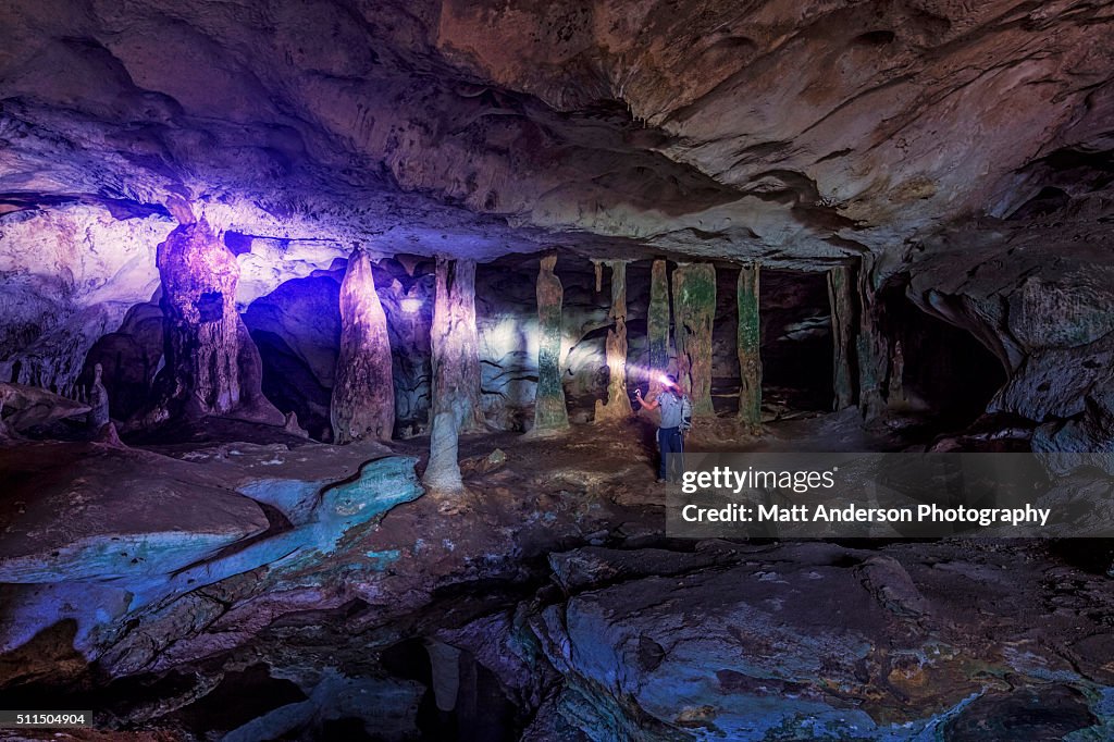Middle Caicos Conch Bar Caves, Turks and Caicos, Caribbean.
