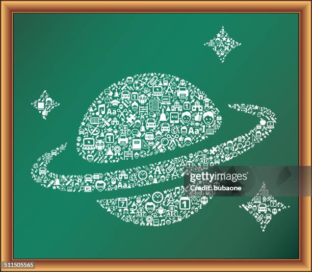 planet educational royalty free vector art blackboard - chalk circle stock illustrations