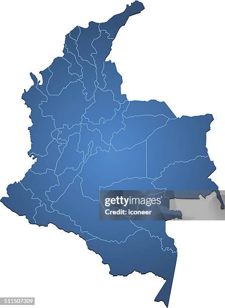 Colombia Postcode 154 Colombia Map Drawing Stock Photos, High-Res Pictures, and Images ...