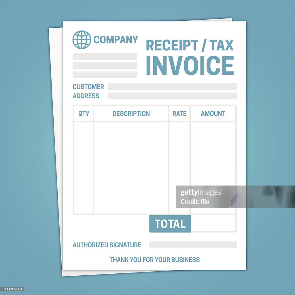 Invoice Template High-Res Vector Graphic - Getty Images