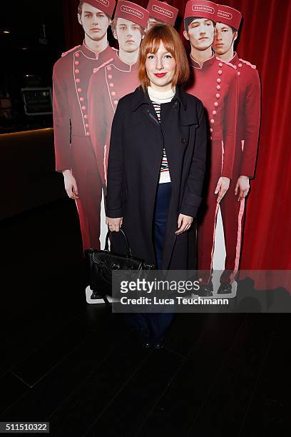 Alice Levine attends the Hill & Friends Presentation show during London Fashion Week Autumn/Winter 2016/17 at on February 21, 2016 in London, England.
