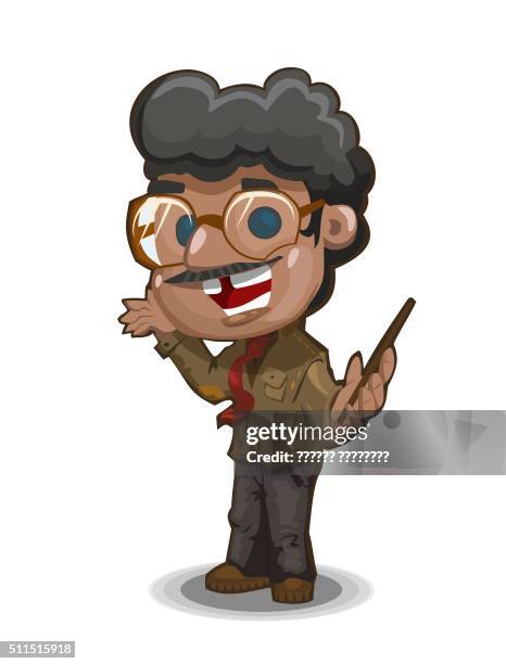illustrazioni stock, clip art, cartoni animati e icone di tendenza di professore - scientist-cartoon