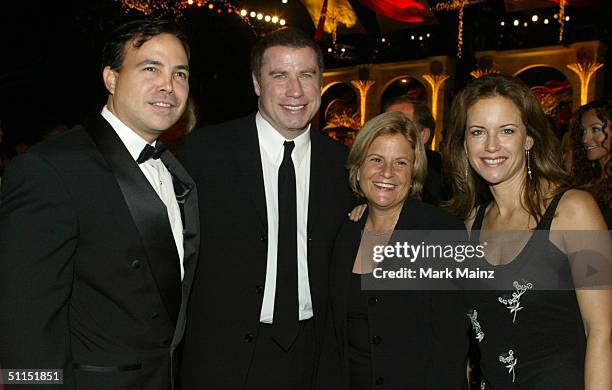 Chief of Staff Art Estopinan, actor John Travolta, U.S. Congresswoman Ileana Ros-Lehtinen and actress Kelly Preston attend the Church of Scientology...