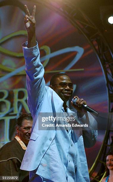 Musician Doug E. Fresh performs at the Church of Scientology Celebrity Centre 35th Anniversary Gala on August 7, 2004 at the Church of Scientology...