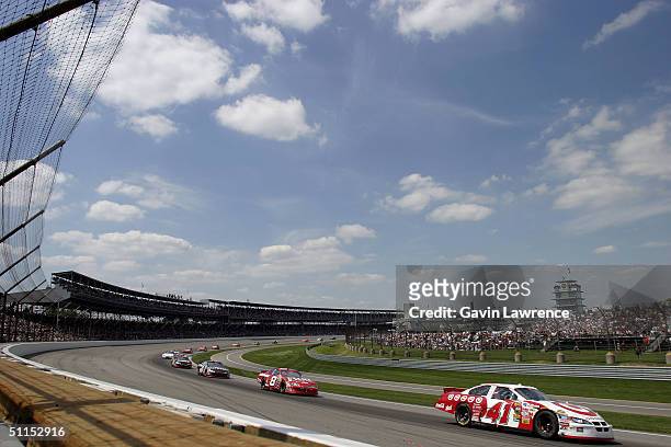 Casey Mears driving the Target Chip Ganassi Racing Dodge during the NASCAR Nextel Cup Series Brickyard 400 on August 8, 2004 at Indianapolis Motor...