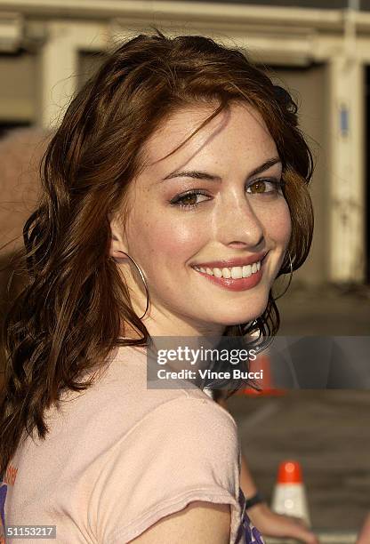 Actress Anne Hathaway attends The 2004 Teen Choice Awards held on August 8, 2004 at Universal Amphitheater, in Universal City, California.