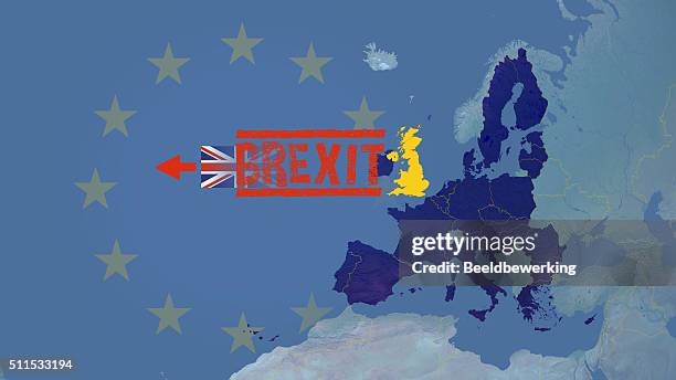 united kingdom could exit (brexit)  european union - brexit 幅插畫檔、美工圖案、卡通及圖標