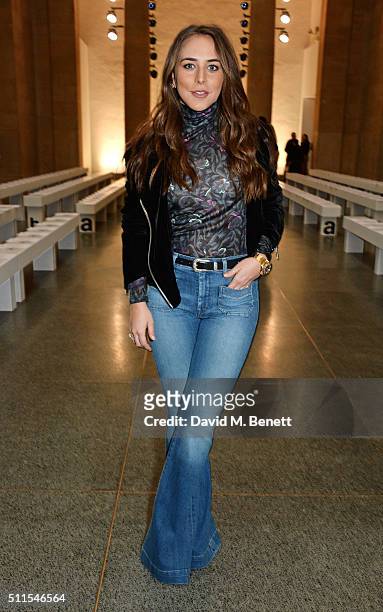Chloe Green attends the Topshop Unique at The Tate Britain on February 21, 2016 in London, England.